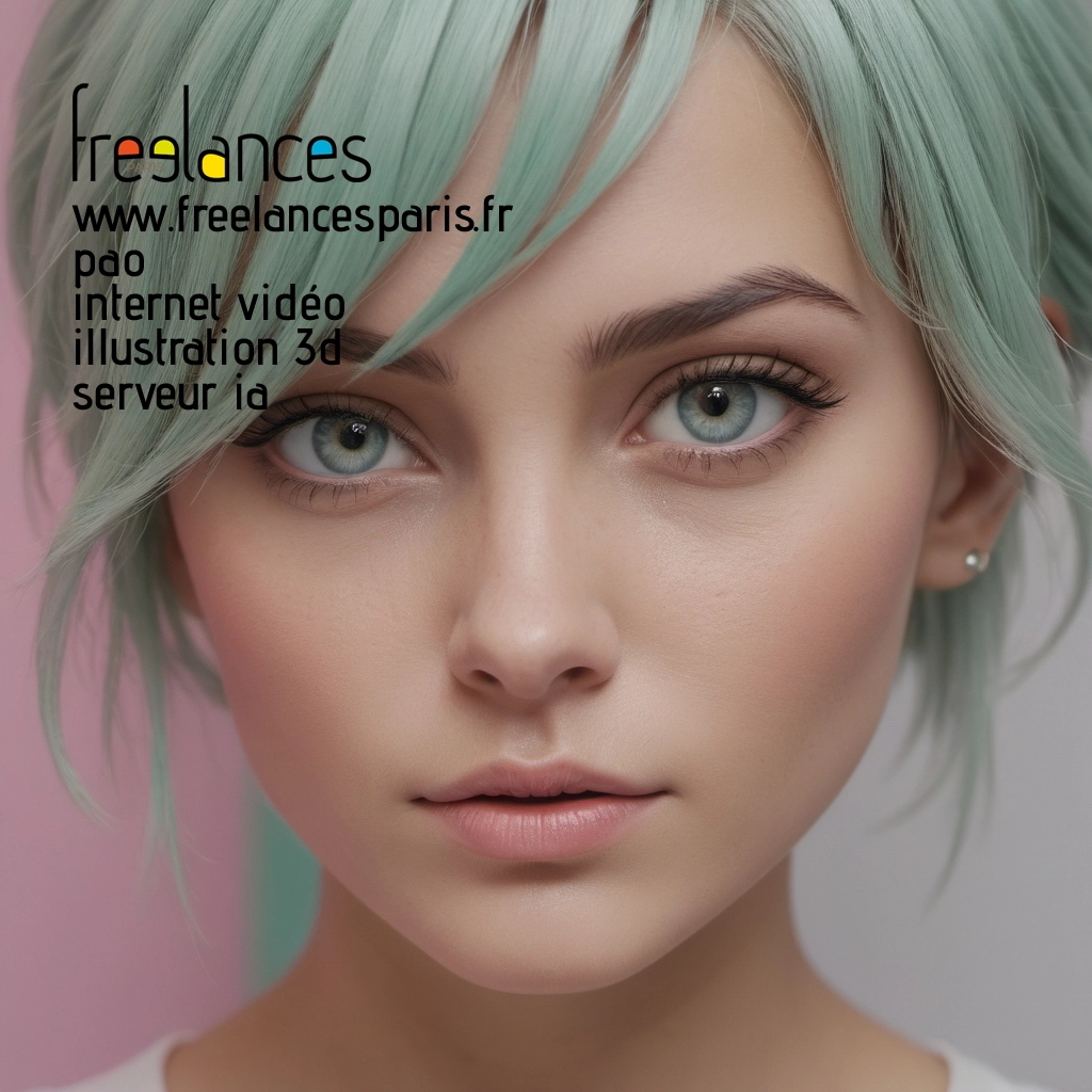 Pao mise en page internet vidéo illustration 3d serveur IA générative AI freelance paris studio de création magazines 8l4a32r0